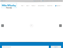 Tablet Screenshot of mikewhatleyhonda.com